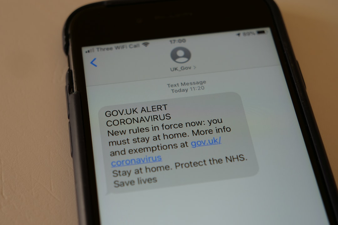 Smartphone showing a real-time security alert notification